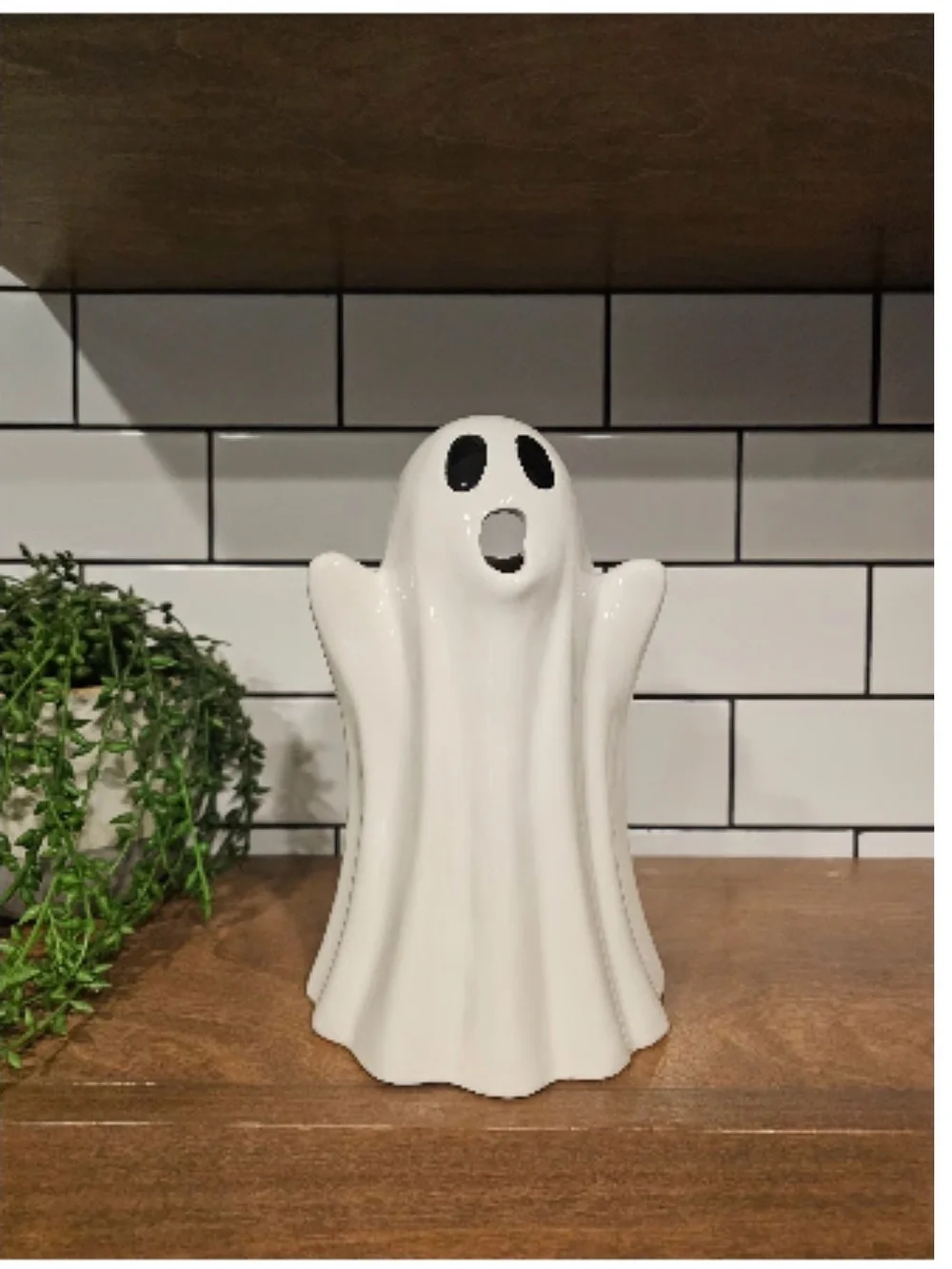 NEW Halloween White Ghost Pitcher or Vase